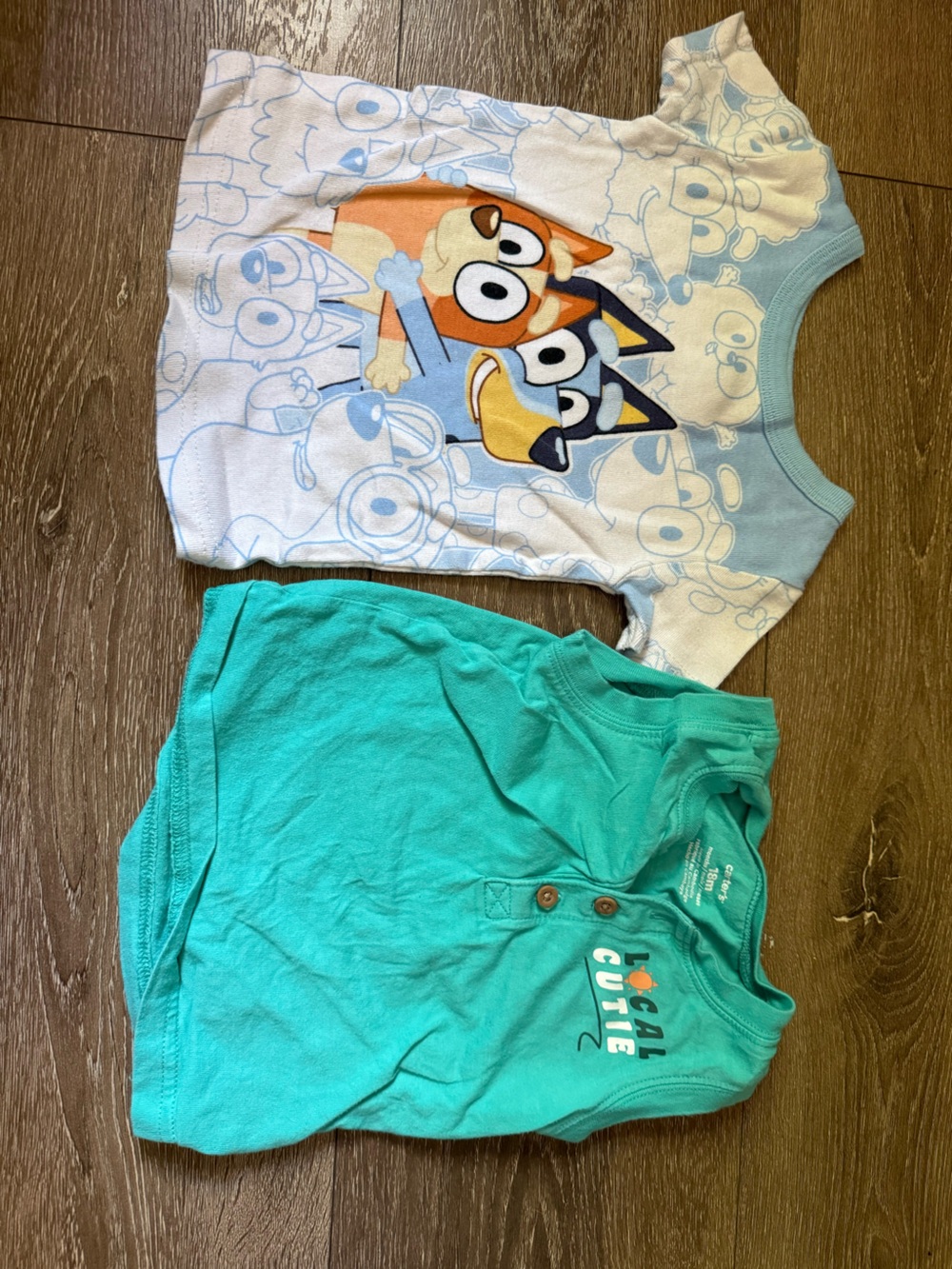 Carter's Bluey Graphic Short Sleeve Tee and Teal Tank